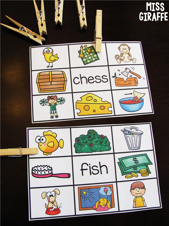 Miss Giraffe's Class: Digraphs Activities for First Grade and Kindergarten