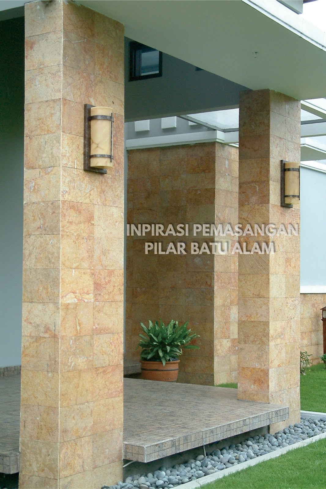 √ 25+ Pilar Batu Alam Minimalis: Rumah Tampil Elegan! - ONPOS