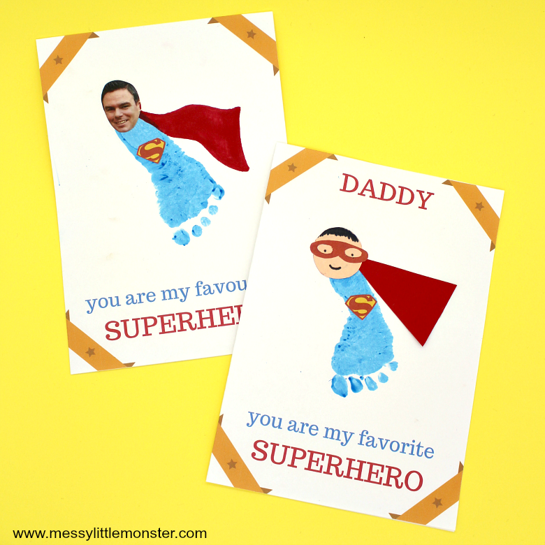 father's day footprint ideas