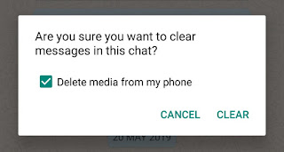Delete group chat messages & media