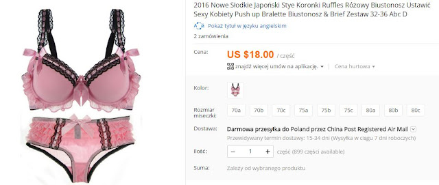 Przewodnik po zakupach biustonoszy na AliExpress jak kupić stanik z AliExpress jaki rozmiar stanika biustonosza kupić z internetu z Chin z AliExpress Aliholik Everythingaliex TelChina Doradca Jarek Aliexpress Polska PL