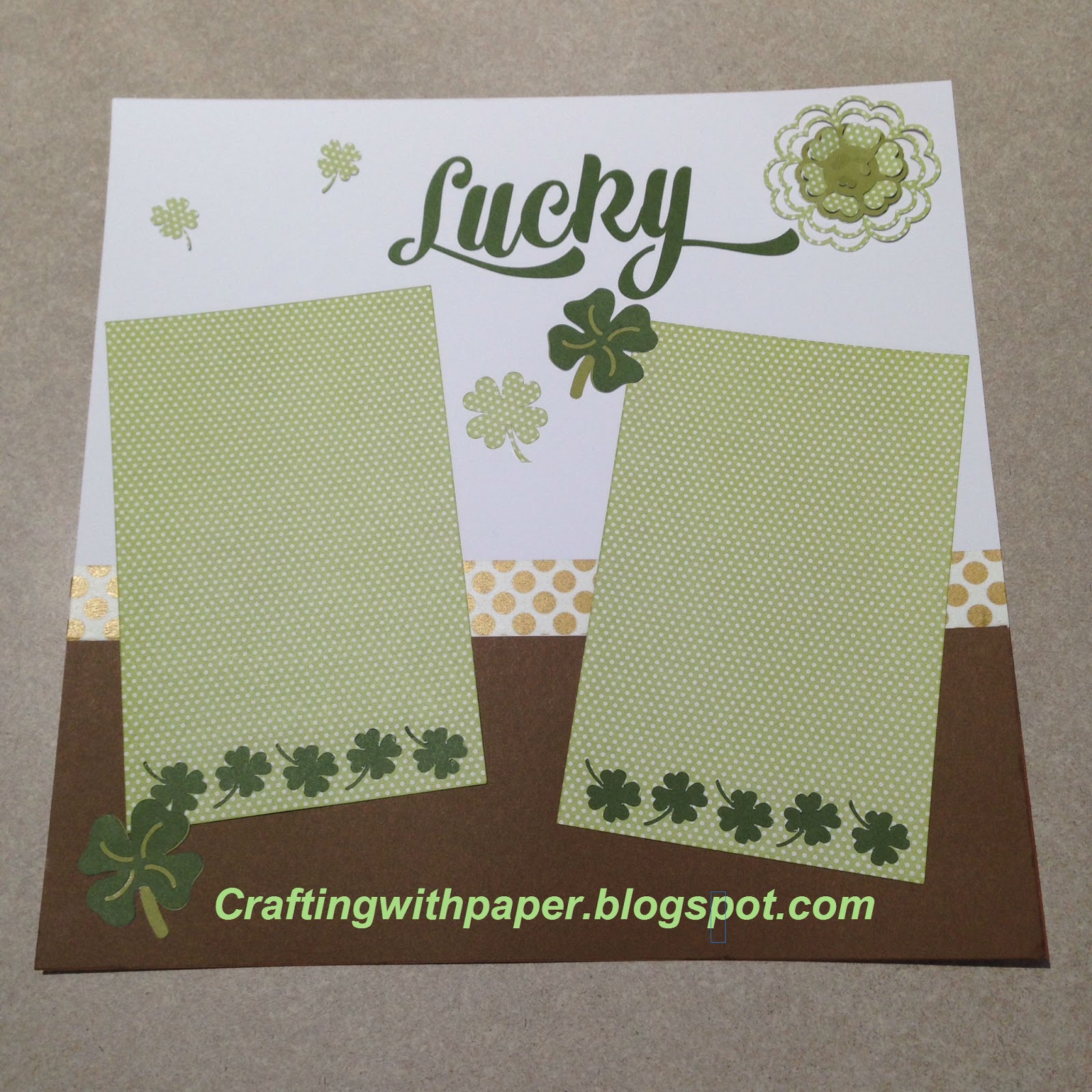 st patricks day layouts