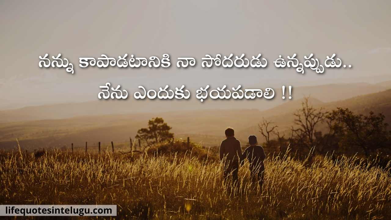 Brother Quotes In Telugu