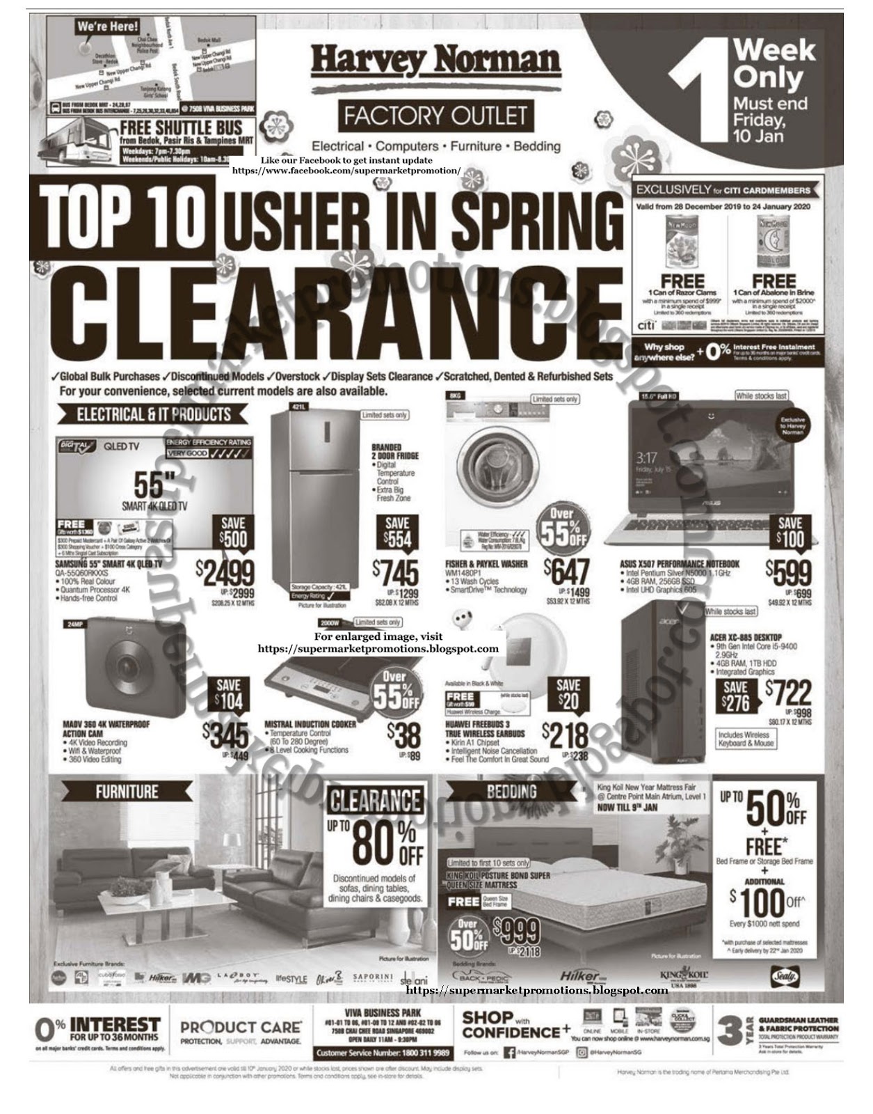 Harvey Norman Top 10 Clearance Deals 04 10 January 2020 Supermarket