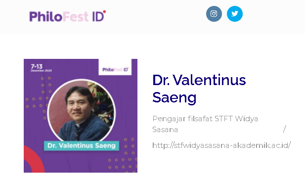 Pastor Dr. Valentinus Saeng, CP: Tolak Bala, Iman dan Ilmu