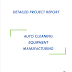 Project Report on Auto Cleaning Equipment Manufacturing
