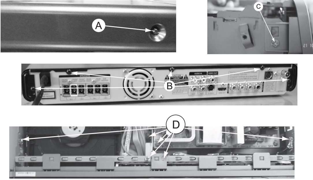 Electrotechnician How to disassemble Philips HTS3565D 3566D37 DVD