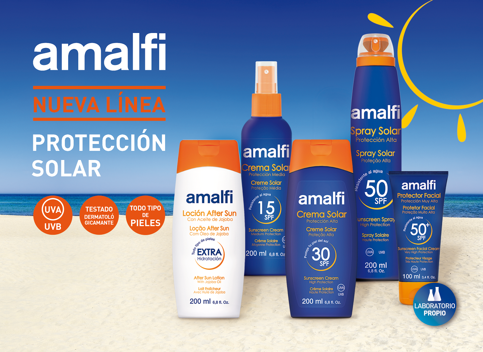 Quimi Roma Gafitas: Amalfi, nueva linea de solares de Quimi Romar.
