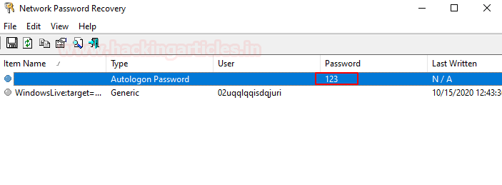 Windows Autologon Password Dumping