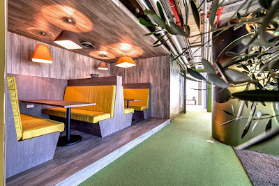 Decoración de interior de oficinas de Google en Tel aviv