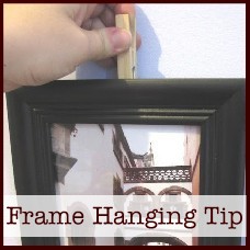 picture frame hanging tip