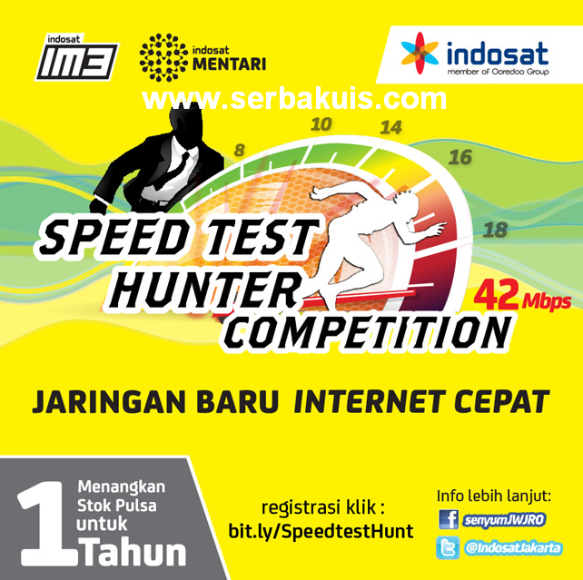 Test Kecepatan Internet Berhadiah Utama Pulsa 1,2 Juta Rupiah