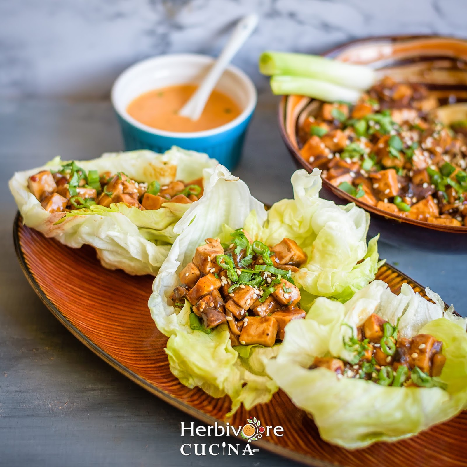 Herbivore Cucina Instant Pot Vegan Tofu Lettuce Wraps