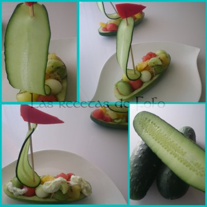 Las recetas de Fófo: Barquitos de pepino