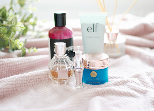 beauty, makeup, skincare, Bravura London, Flowerbomb, Benefit brows, Lush The Comforter, ELF skincare