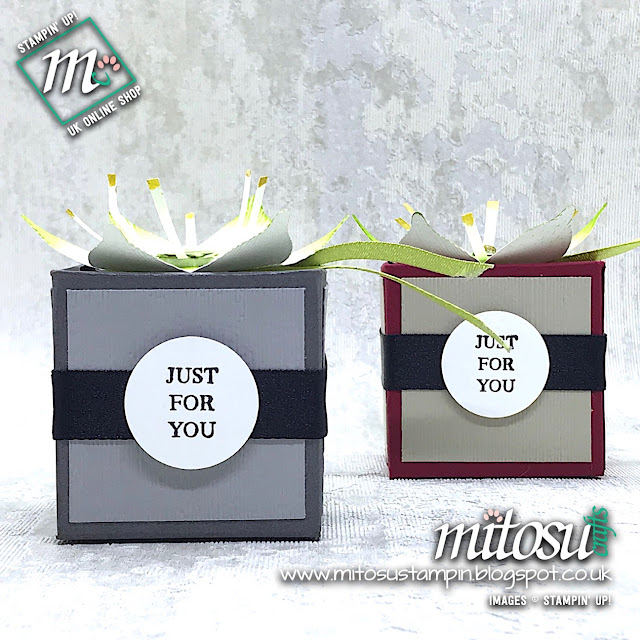Stampin' Up! Nature's Root Pop Up Gift Box. Order papercraft materials from Mitosu Crafts UK Online Shop