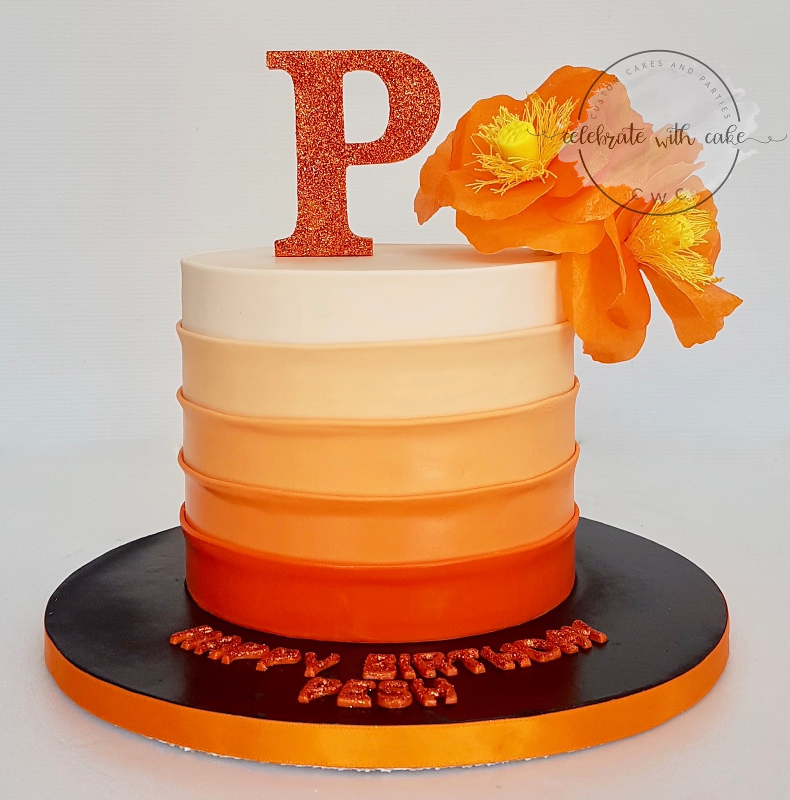 Cascading Blue Hydrangeas 4 Tier Wedding Celebrate With Cake