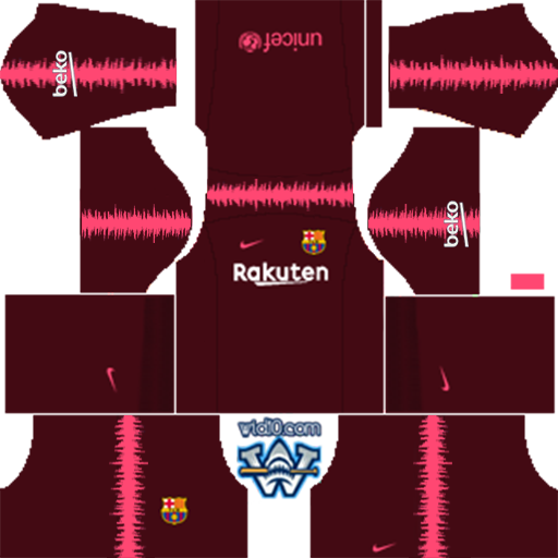 Barcelona 2018/2019 Dream League Soccer DLS/FTS Kits Forma and Logo