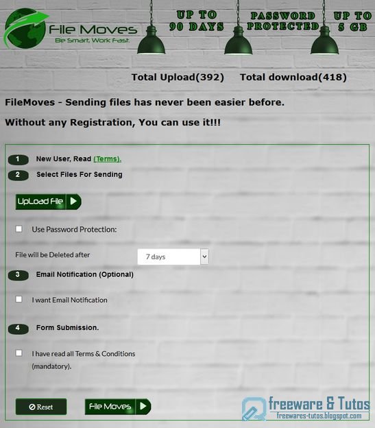 Filemoves : un service web pour envoyer des gros fichiers jusqu'à 5 Go