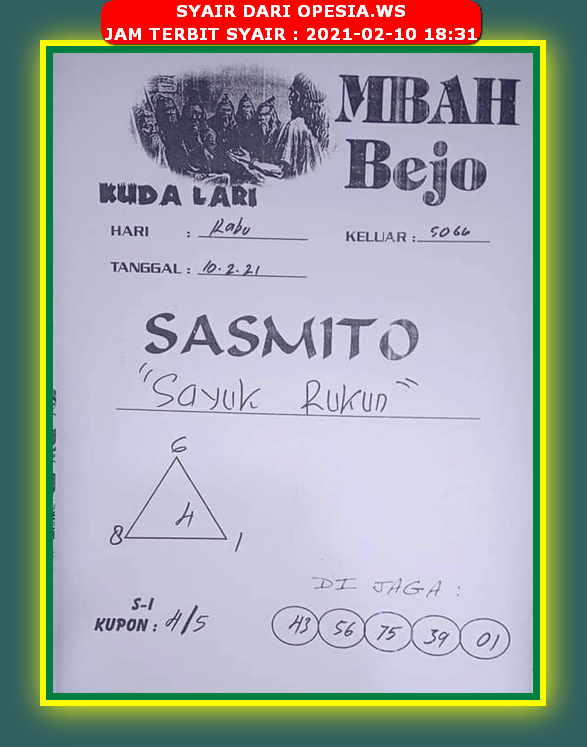 1 New Message Kode Syair Hongkong 10 Februari 2021 Forum Syair Togel Hongkong Singapura Sydney