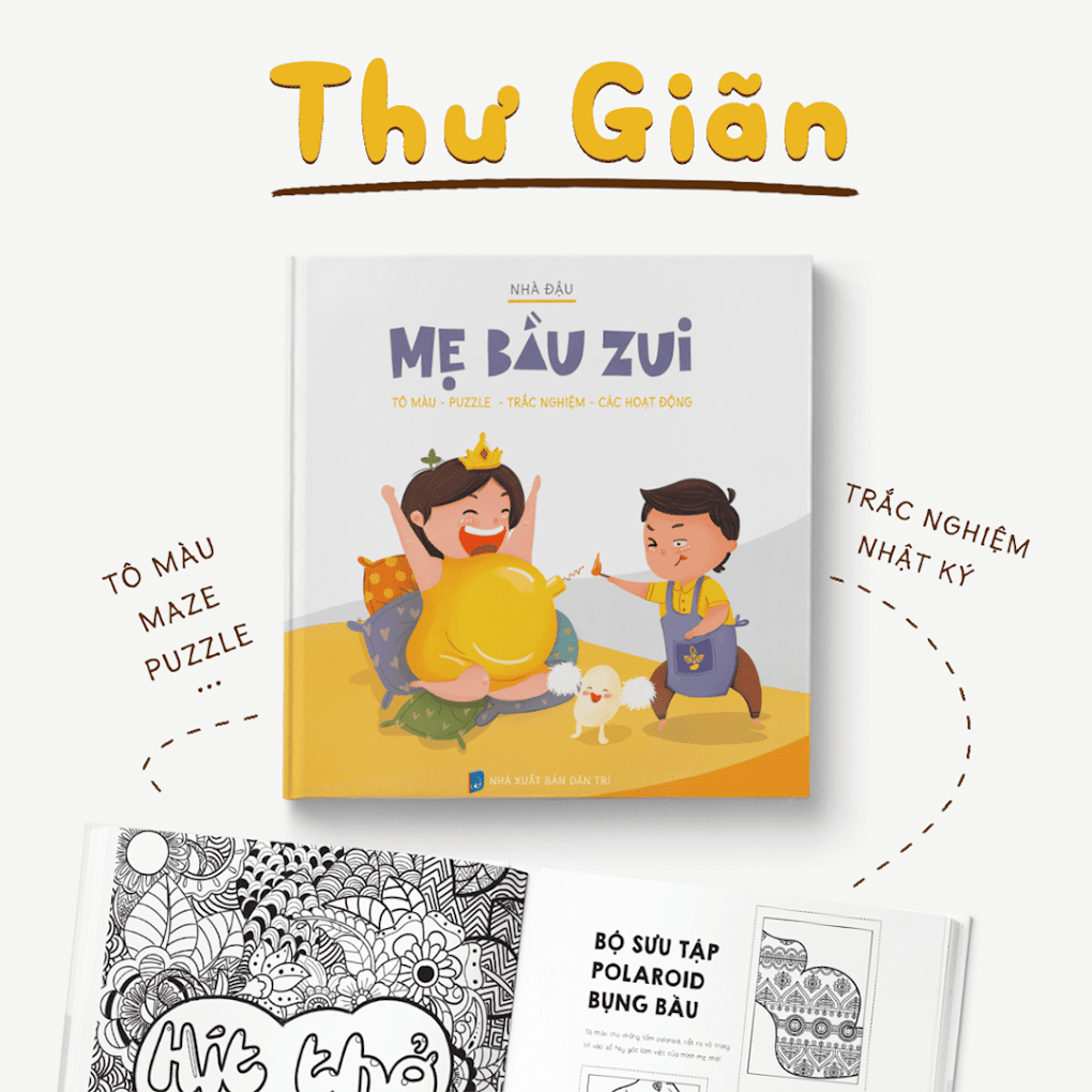 [A116] Công dụng tuyệt vời của sách tô màu Mẹ Bầu Zui đối với Mẹ và Bé