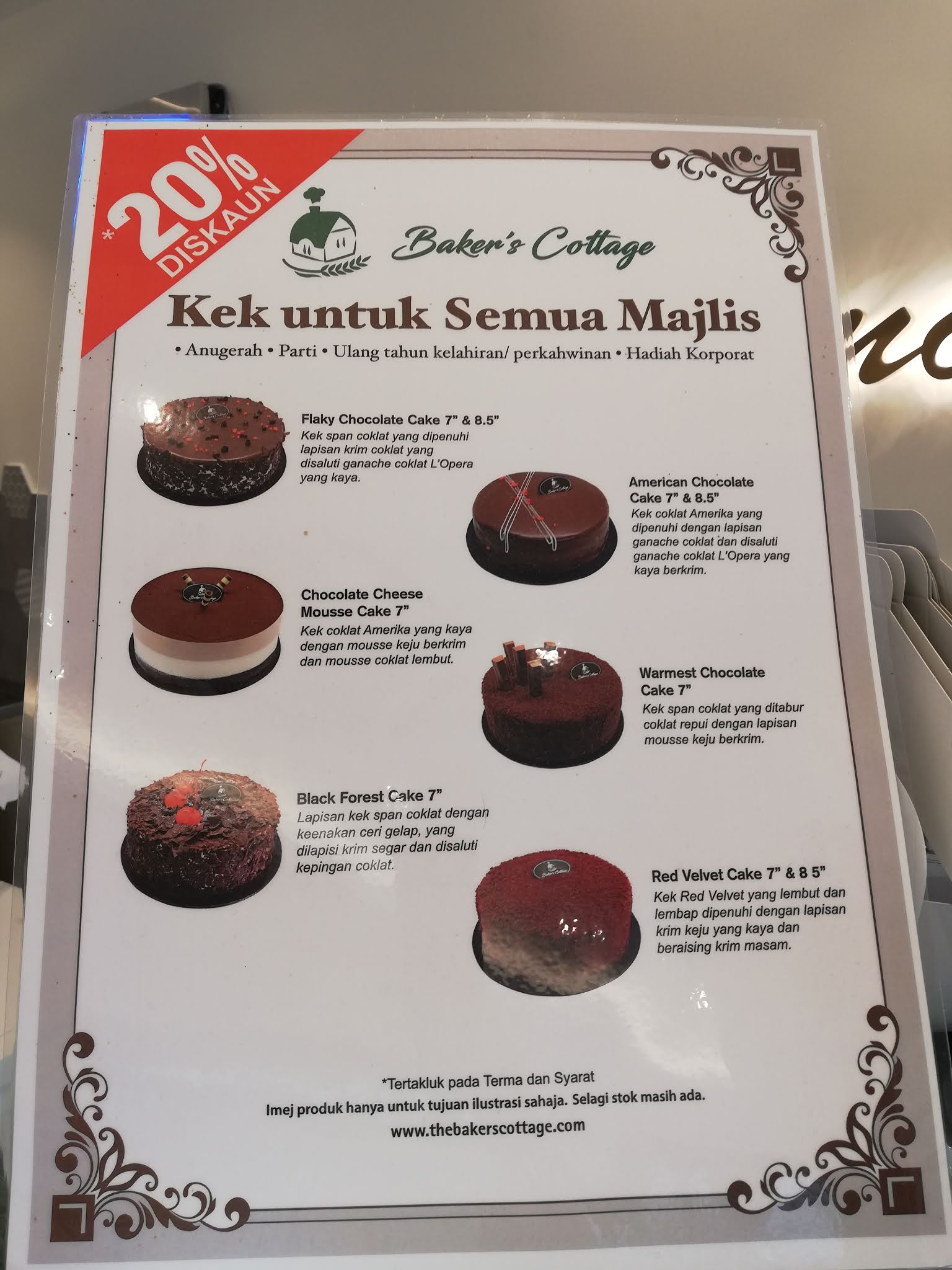 Baker's Cottage Sikamat Baru Buka SURIA AMANDA
