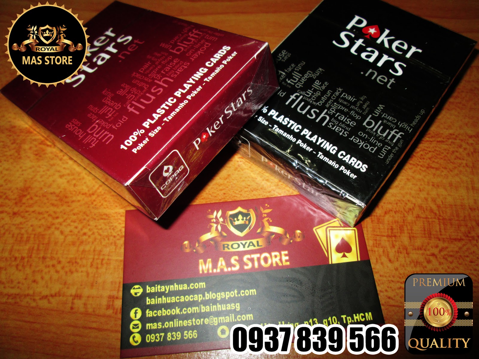 Bài Tây Nhựa ROYAL CAO CẤP - 100% Plastic - Made In Taiwan - Japan - 24