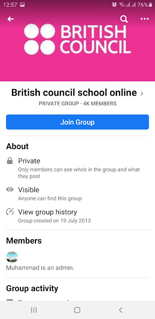 Facebook Group British Council School Online