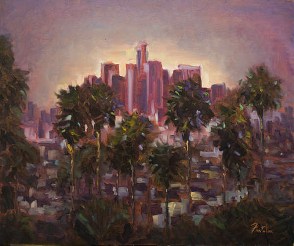 Fabricio Fontolan Paintings Los Angeles Downtown