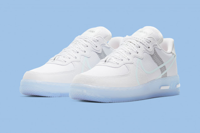 Swag Craze: First Look: Nike Air Force 1 React - 'White Ice'
