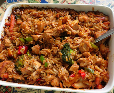 Teriyaki Chicken & Rice Casserole