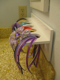 Craft Organizer holds headbands