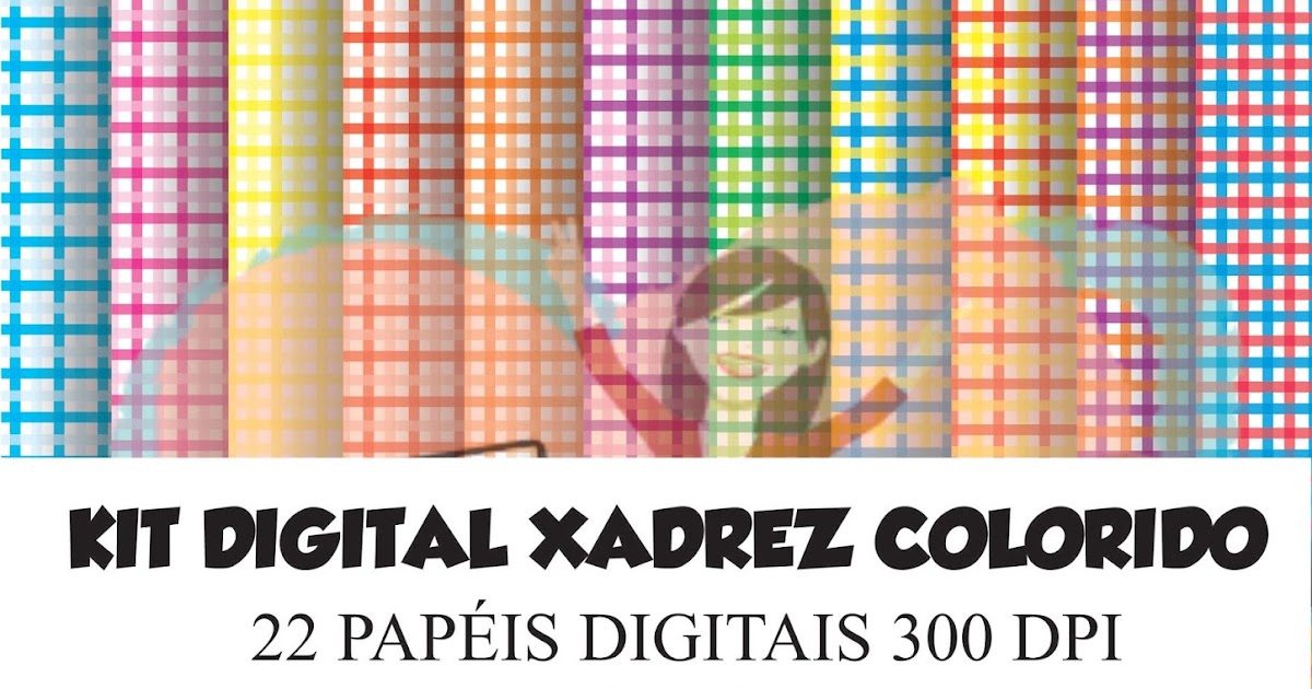 Kit Digital Papel Xadrez