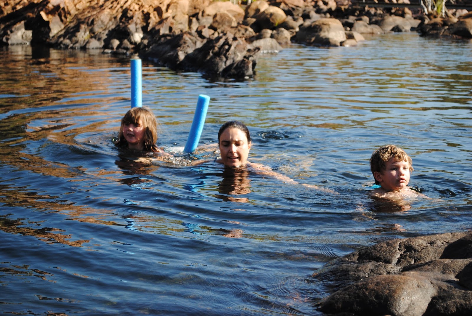 4 Plummers in a Van Australia's largest plunge pool!