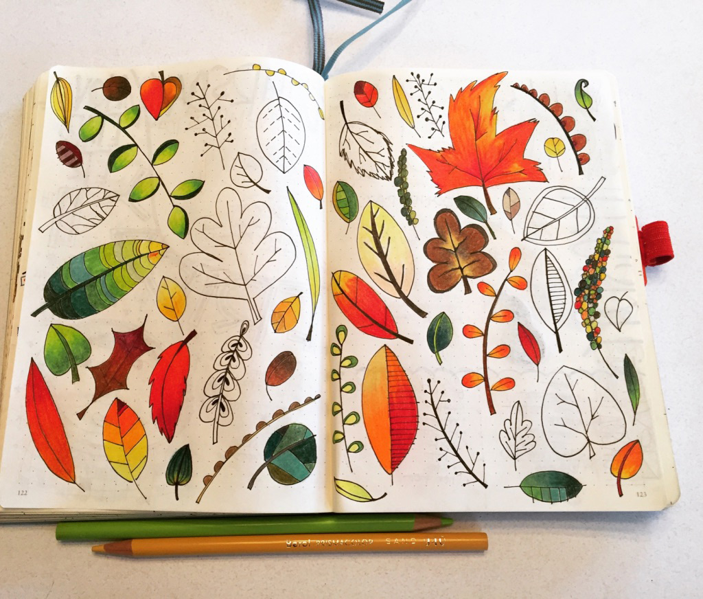 T. Matthews Fine Art Bullet Journal Pages 122123 COMPLETED