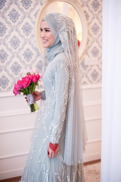 Model Gaun Pengantin Muslimah Simple Tapi Elegan