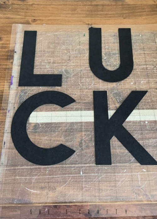 LUCK marquee letters - use this easy tutorial to make DIY marquee letters
