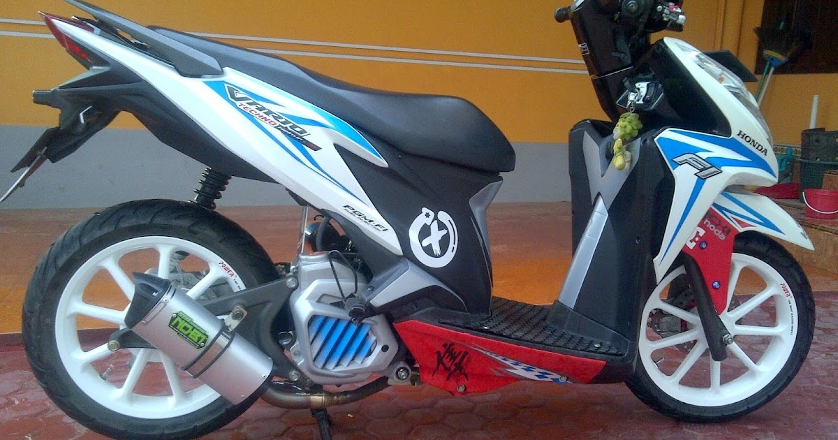  Modifikasi Motor  Vario  Warna Putih  Dunia Otomotif