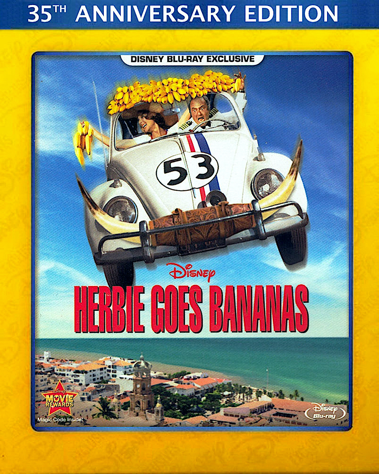 фильмы herbie goes bananas 1980. Blu ray disney movie club. герби сходит с ума постер. герби сходит с ума 1980.