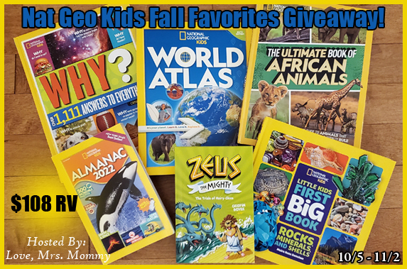 nat geo kids, national geographic kids books, fall books, book giveaway