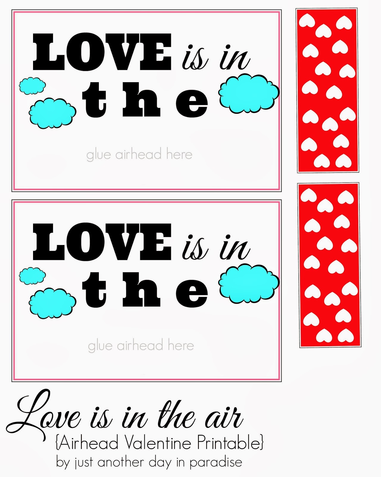 Larissa Another Day Love is in the Air Valentine {printable}