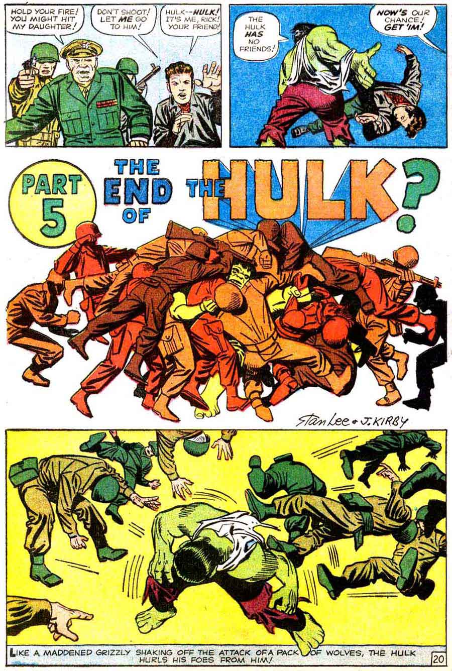 Incredible Hulk v1 #2 marvel comic book page art by Jack Kirby & Steve Ditko