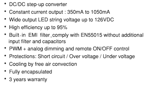 Electrical Specifications