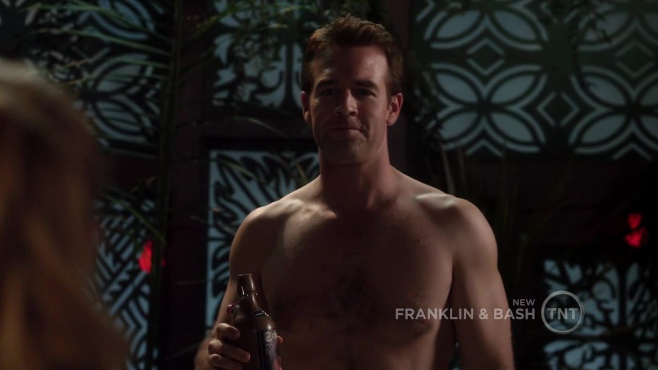 James Van Der Beek shirtless in Franklin And Bash 1-09 "Bachelor Party...