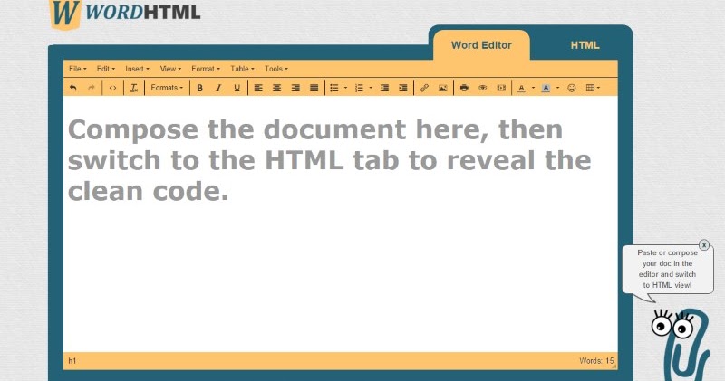 Free online Word Doc to HTML converter, the new WordOff