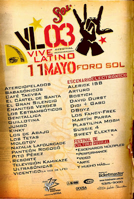 Muestrario Musical (Al aire libre) Vive latino 2003