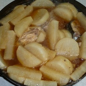 かんぱちのアラと大根の煮物 某氏の猫空