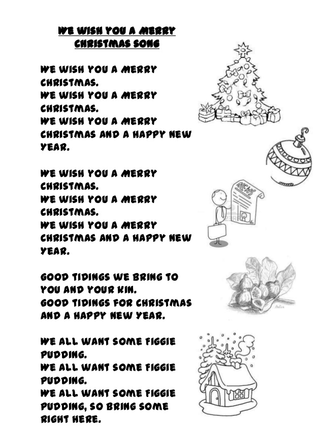 Merry christmas wish song lyrics songs teacherspayteachers everyone carol teachers english xmas pay preschool carols grade activities choose CANTORES INFANTILES: WE WISH YOU A MERRY CHRISTMAS