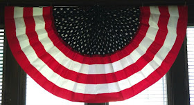 Traditional Fourth of July bunting