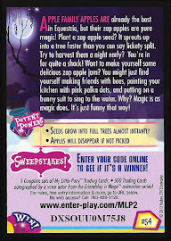 My Little Pony Zap Apples Series 2 Trading Card